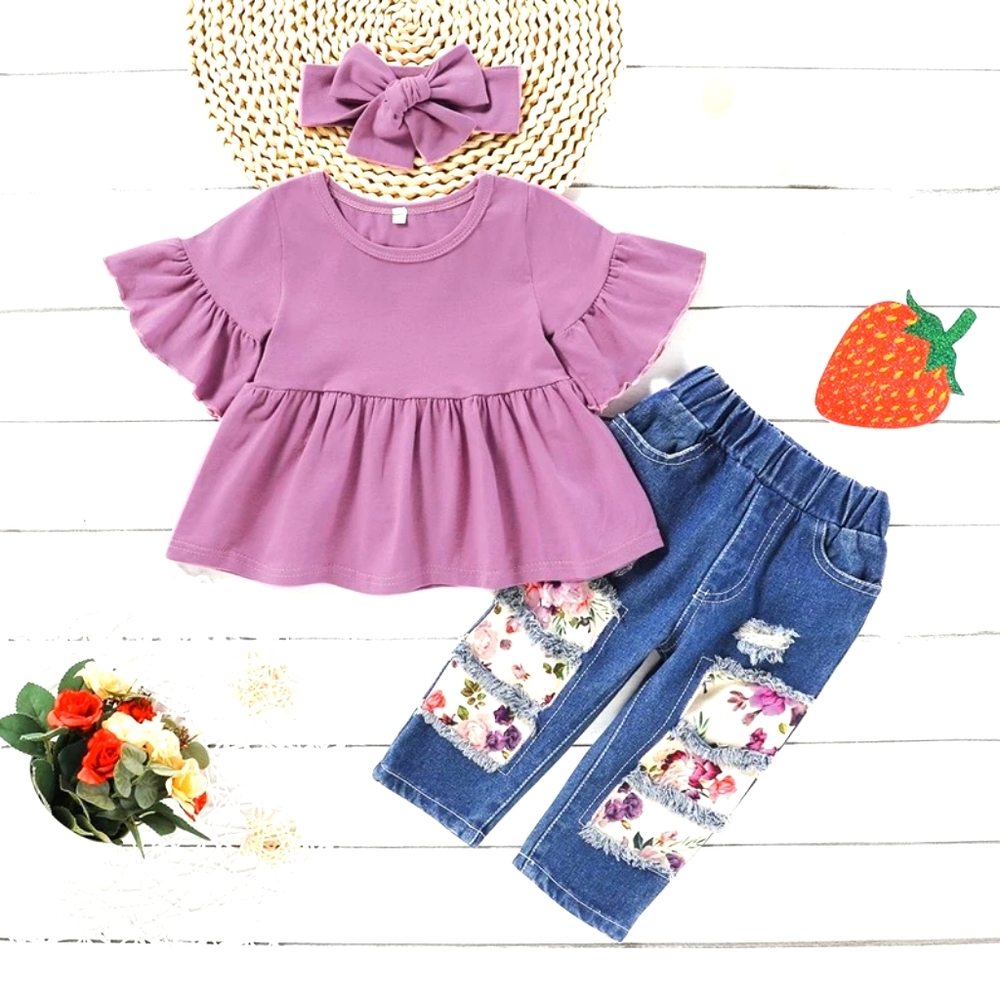 3-Piecec Laveder Jean Set